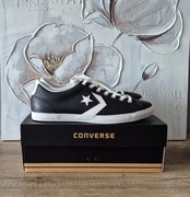 Converse trampki sneakersy czarne skórzane skóra r. 44,5