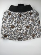 Spódniczka świąteczna dziewczęca dzwonki złoto czarna gumka 3-5 lat