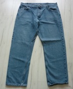 Duże męskie spodnie jeansowe WRANGLER rozmiar XXL W40 L32 niebieskie z USA