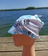 Wiązana chusta z daszkiem na lato dziecięca wzory