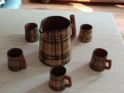 Komplet ceramiczny do miodu pitnego. Bułgaria