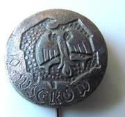 Przypinka 10 Wieków Polska wpinka brąz przywieszka