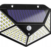 LAMPA SOLARNA Z CZUJNIKIEM RUCH I ZMIERZCHU 100LED