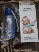 Butelka na wodę dla psa kota konia 550ml niebieska