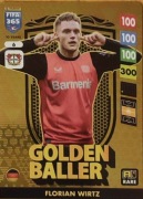 Karty piłkarskie Panini FIFA365 Florian Wirtz, Nicolo Barella GOLDEN BALLER