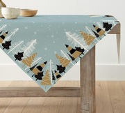 Obrus Świąteczny 85x85 cm – Boho Snowflakes & Trees | Artoid Mode