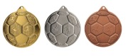 Medal tłoczony 5cm piłka nożna + szarfa Gratis