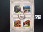 Znaczki , zwierzęta , bloczki stemplowane 271 [ 15 bloczków ]