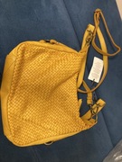 Torebka skóra prana- zolta musztardowa, miodowa Nowa