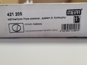 MEPAellipse Płyta czołowa, system 2- fukncyjny chrom matowy 421 205