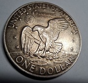 Moneta srebrna Liberty Eisenhower One 1 Dolar 1974 srebro 