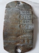 Tabliczka znamionowa SHL WFM M06 1957rok