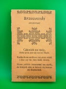 Książka "AFORYZMY" Brzozowski