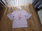 Endo cudna bluzka rękawy falbany kwiaty r. 146cm 9 nowy