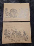 Zestaw starych szkiców 