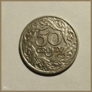 Moneta polska o nominale 50 gr z 1923 r.