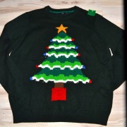 72^ F&F Świąteczny sweter kolorowa choinka 3XL