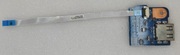 Moduł USB do laptopa ACER ASPIRE VN7-792G razem z taśmą sygnałową.