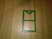 Plastikowa ramka na legitymacje dokumenty PRL zielona Vintage