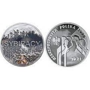 Sybiracy w slabie PR70 10zł 2008