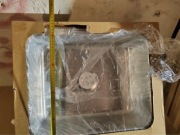 Zlew wpuszczany, 1 komorowy, stal nierdz, 56x53 cm