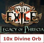 10x Divine Orb Path of Exile PoE Legacy of Phrecia 2.0 Event