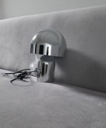 Nowa lampa stołowa srebrna grzybek home&you 