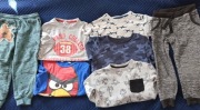 Zestaw 7 ubrań bluzy dresy bluzki 110 chłopiec 