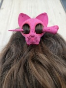 Spinka do włosów czaszka kota