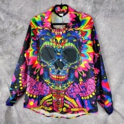 Koszula Aurivella neonowy wzór czaszka M nowa