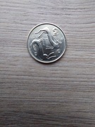 Cypr 2 cents 1998 stan I; typ 2 herbu; dwie heraldyczne kozy