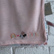 Primark kocyk koc blankiet pudrowy róż Disney Minnie Mouse