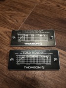 Tabliczki Thomson z kolumn UNITRA Tonsil ZG30c - 115 