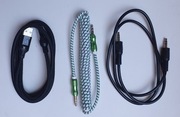 Kabel USB-C szybkiego ładowania  + 2 kable AUDIO 
