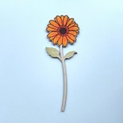 Gerbera pomarańczowa kwiat dekoracja prezent ozdoba dzień nauczyciela