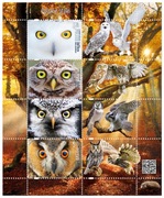 Blok 312  4812 4815** Ptaki Polskie