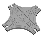 Tor tory IKEA LIDL BRIO drewniane - łącznik zamiennik skrzyżowanie rozjazd