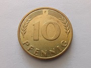 Niemcy RFN 10 fenigów 1950 F