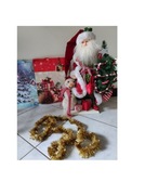 złoty łańcuch choinkowy na choinkę girlanda świąteczna ozdoba