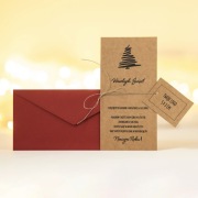 Kartka Świąteczna biznesowa eko kraft LOGO