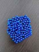 Koraliki akrylowe granatowe 6mm 100szt