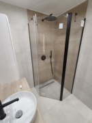 kabina prysznicowa RADAWAY Nes Black PTJ, 90x90, prawa, przejrzyste