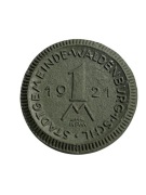 Notgeld Waldenburg, Wałbrzych 1 Marka 1921 rok ceramika 