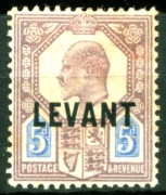 Wielka Brytania Lewant Turcja 1905 Mi 20 King Edward VII MH