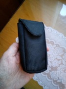 Etui, saszetka na pasek, 11,5 x 6 x 2,5 cm czarna, poliestrowa