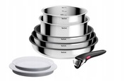 Zestaw garnków i patelni + pokr TEFAL Ingenio Cook Eat 8 el. indukcja nowe