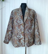 Riddella ciepły damski żakiet wzór paisley 48