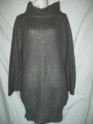 SWETER SZARY, DAMSKI - ZARA - L