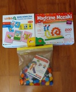 Marchewczka w prawo czy w lewo, magiczne mozaiki, klocki snowflake slice