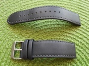 pasek do zegarka, PULSAR, 20 mm, skórzany, czarny
